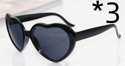 Night Lights Change Love Special Effects Glasses Sunglasses Deals DealSniper.net 3pcs Black