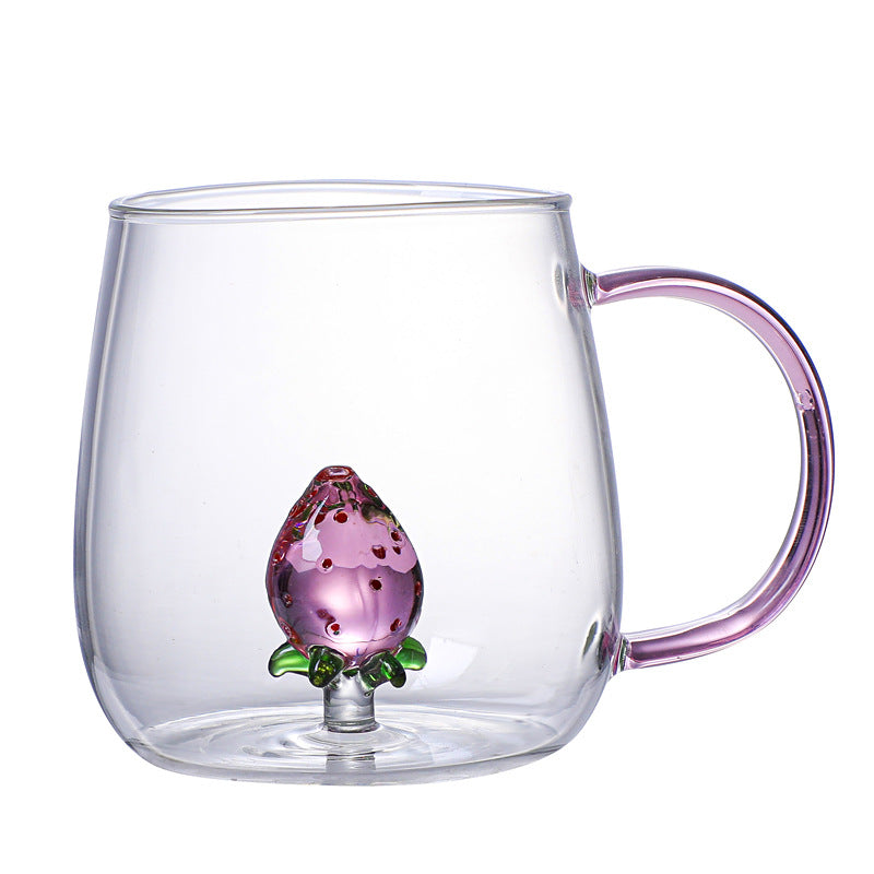 Three-dimensional Cartoon Shape Glass Cup Home Cute