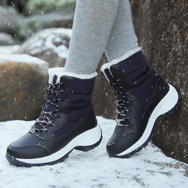 Snow Boots Plush Warm Ankle Boots For Women Winter Shoes