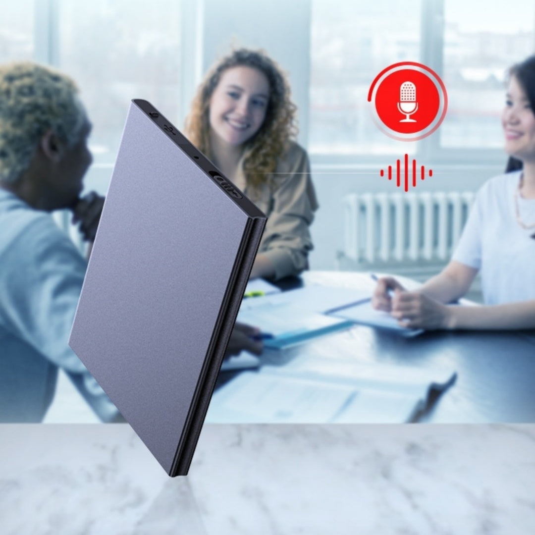 Smart Voice Recorder HD Noise Reduction Ultra-thin Portable Recorder Ai Recorder dealsniper-net