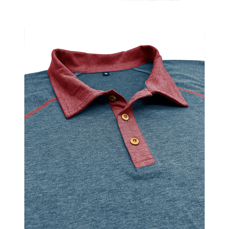 Short-sleeved Lapel T-shirt POLO Bottoming Shirt Men Clothing Men DealSniper.net