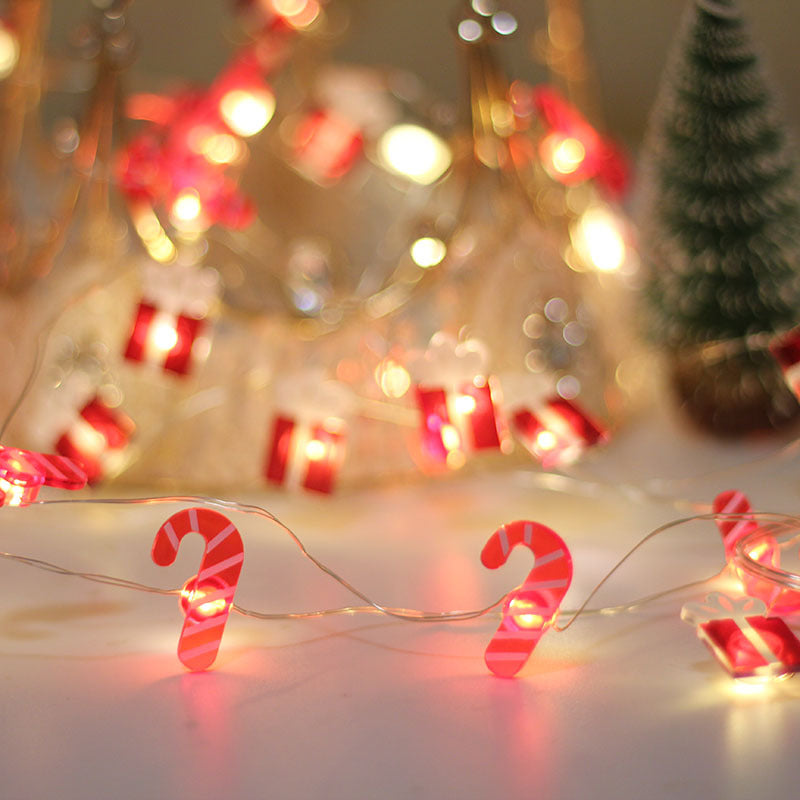 Christmas Gift Bell Christmas Tree Elk Maple Leaf Crutch Christmas Holidays DealSniper.net