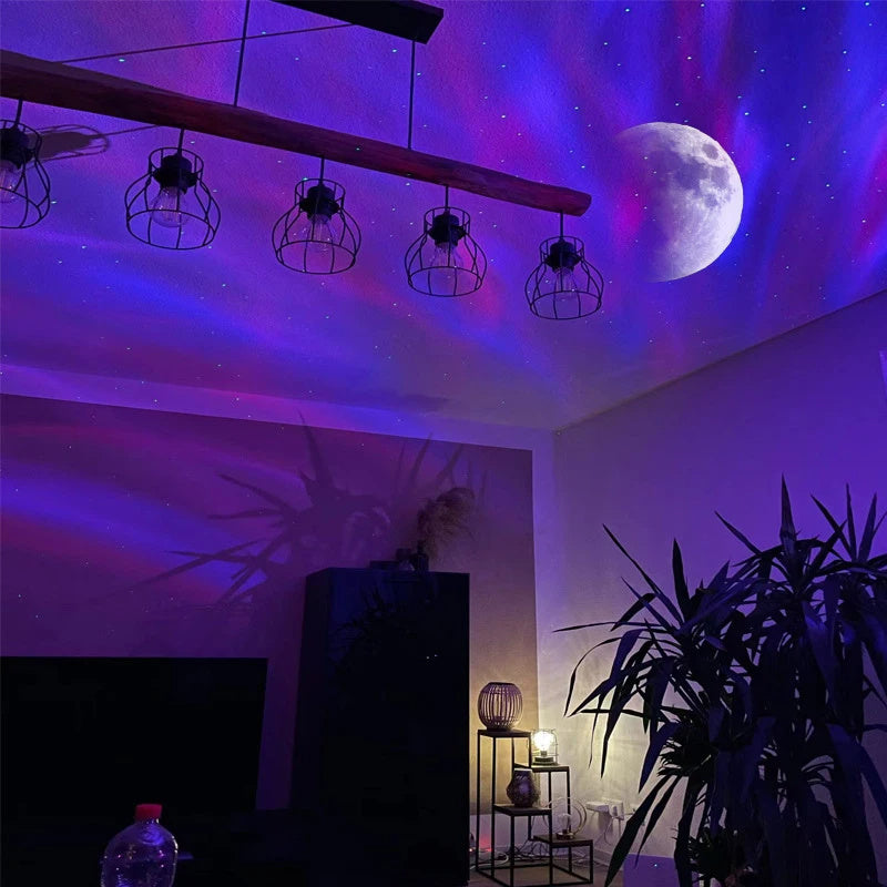 Aurora Borealis Starlight Projectors LED Galaxy Star Atmosphere Lamp Home Decor dealsniper-net