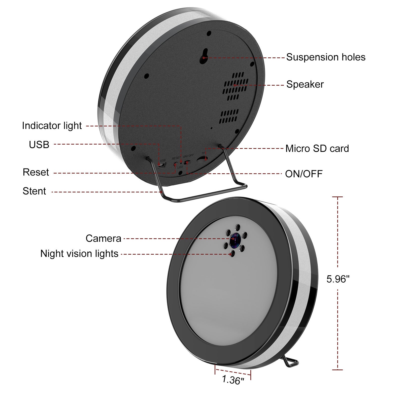 Wireless Smart Surveillance Camera Voice Conversation Security House dealsniper-net