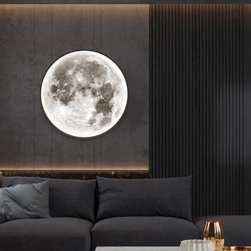 Moon LED Wall Light For Bedroom Kid's Room Foyer Home Decor dealsniper-net