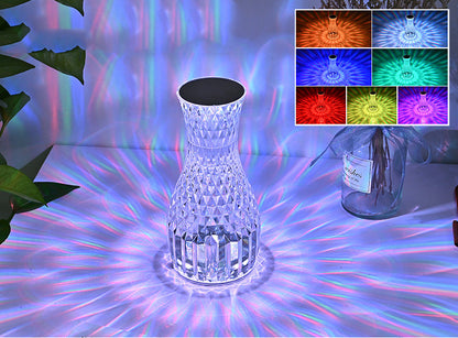 Vase Shape Atmosphere Crystal Lamp Table Lamp Home Home dealsniper-net Charging 16colors USB