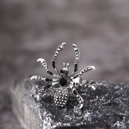 Fashion Dark Halloween Spider Ring Jewelry dealsniper-net D24 042