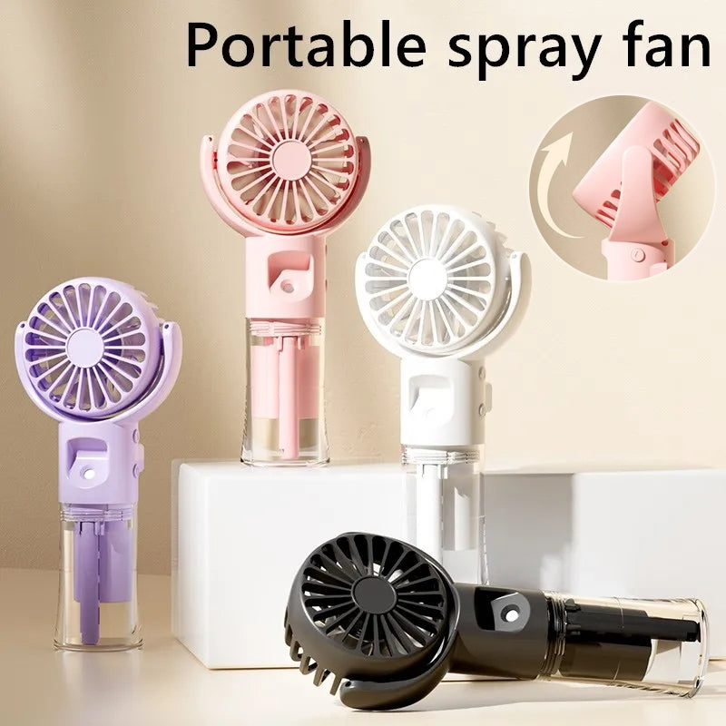 Portable Handheld Spray Fan 4-Speed Water Spray Mist Electronics Gym From House