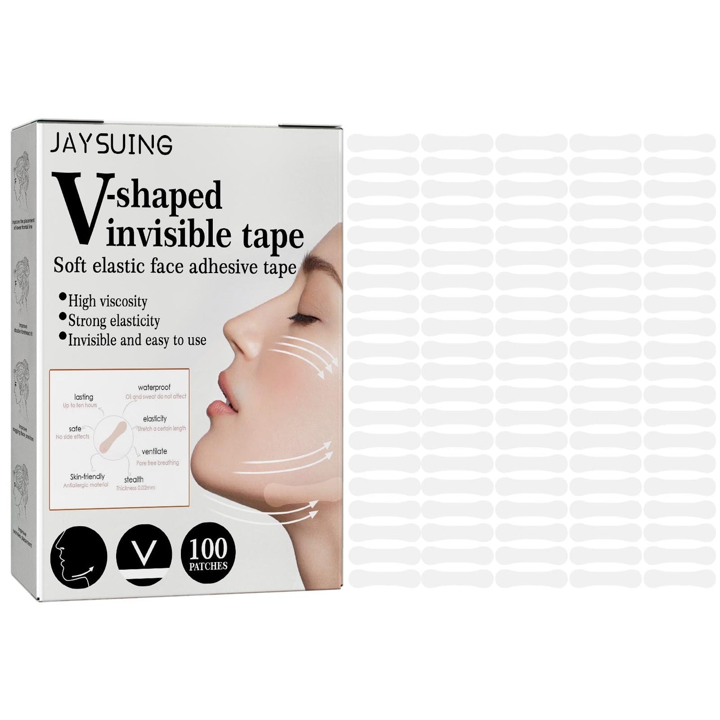 Invisible Patch Face Lifting Patch Fade Fine Lines Firming Beauty dealsniper-net 1pcs