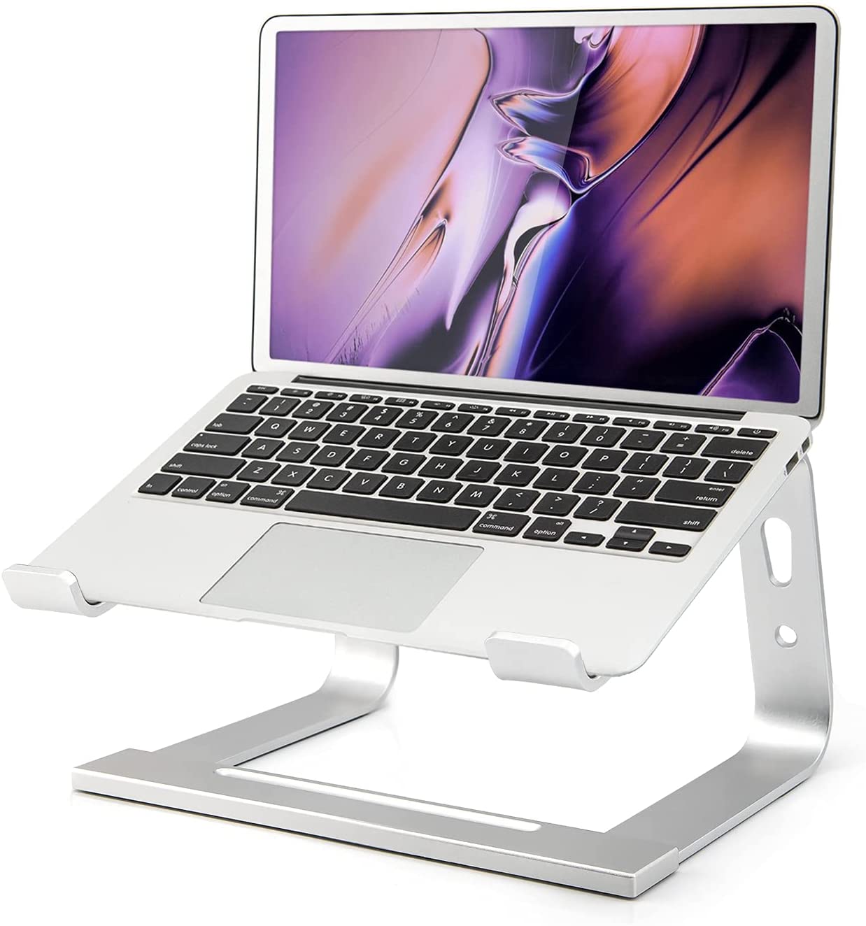 Laptop Stand, Computer Stand for Laptop, Aluminium Laptop Riser, Ergonomic Laptop Holder Compatible with MacBook Air Pro, Dell XPS, More 10-17 Inch Laptops Work from Home, Amazon Platform Banned Gadgets dealsniper-net default