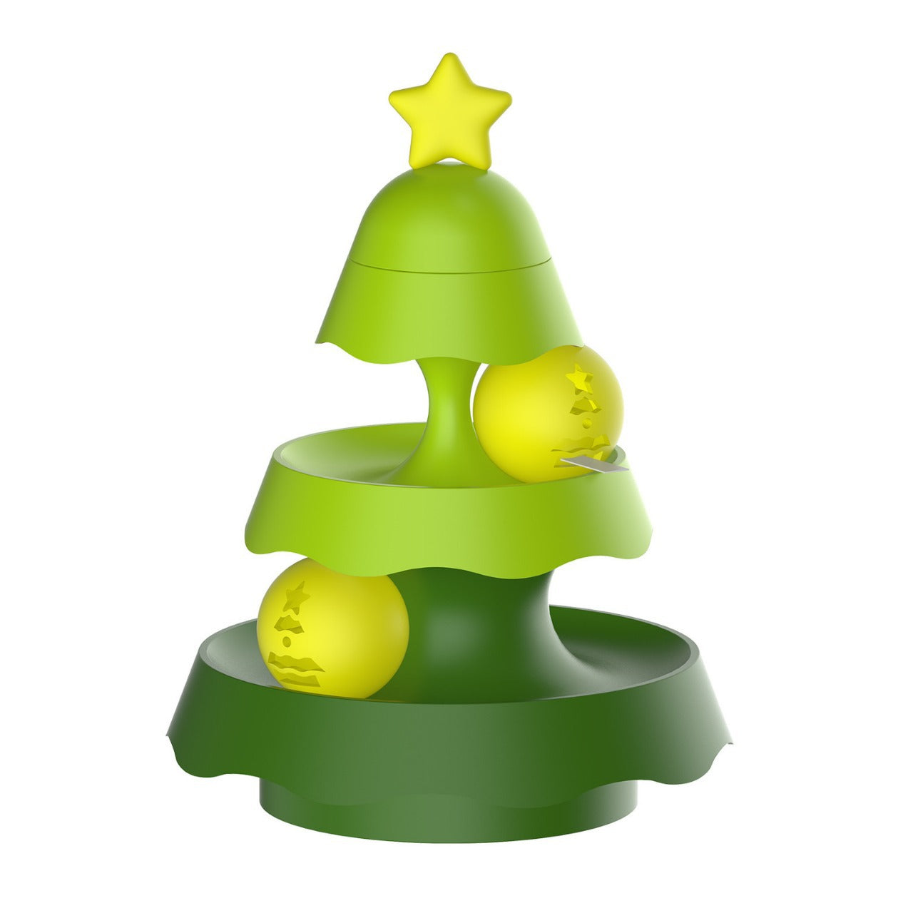 New Christmas Tree Mini Three-layer Track Pets dealsniper-net