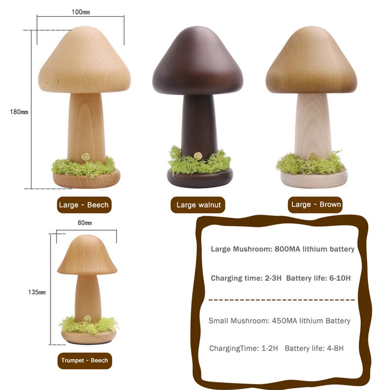 Twisted Mushroom Night Warm Light Touch Night Light Home Decor dealsniper-net