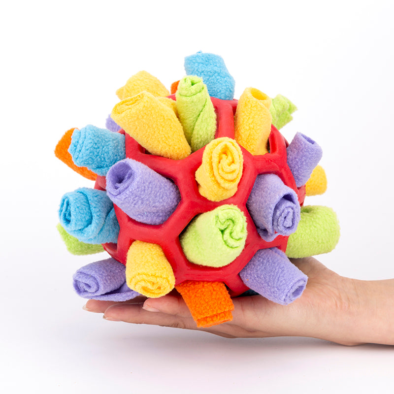 Pet Dog Sniff & Snack Puzzle Ball Snuffle Ball Pad Toys Pets Gym From House