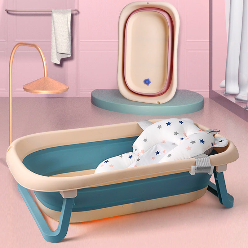 Baby Bath Seat Support Mat Foldable Baby Bath Tub Pad & Chair Deals DealSniper.net