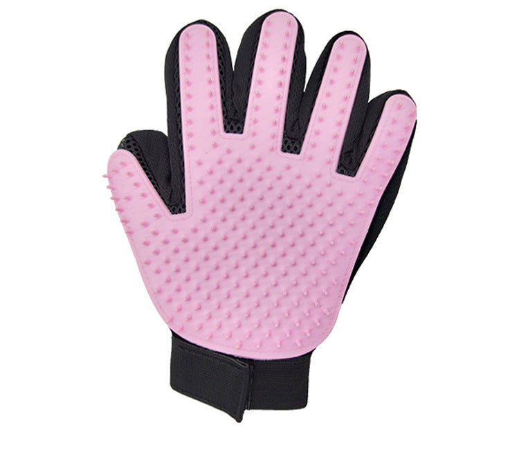 Pet Gloves Cat Petting Gloves Float Hair Cleaning Comb Pets DealSniper.net Pink Left Hand XKST