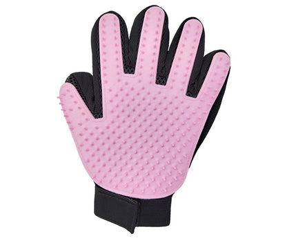 Pet Gloves Cat Petting Gloves Float Hair Cleaning Comb Pets DealSniper.net Pink Left Hand XKST