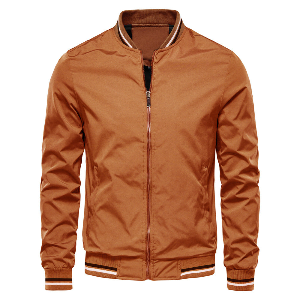 Trendy Men's Jacket Spring And Autumn Coat Fashion Outerwear Men Gym From House 831 camel 5XL