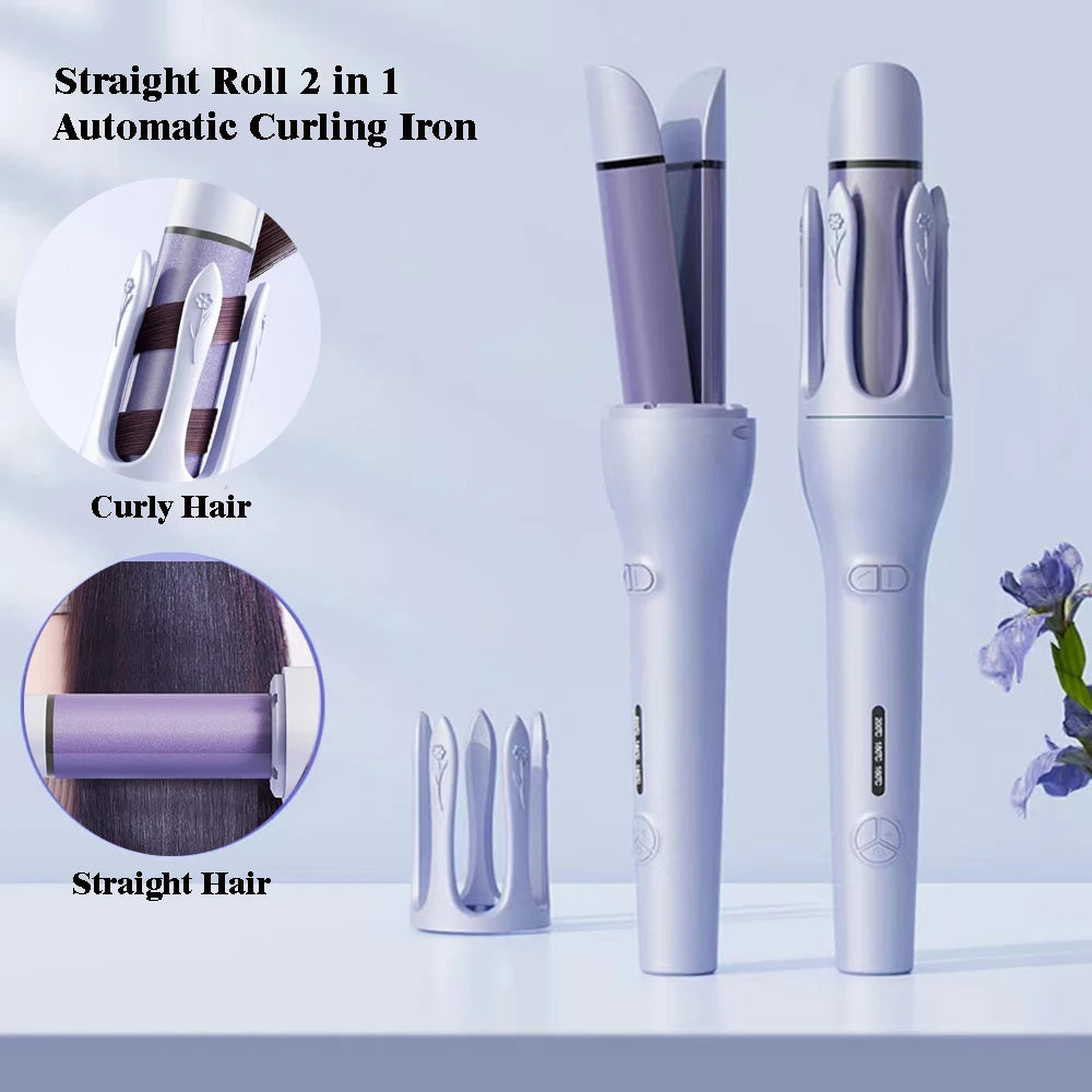 New 2 In 1 Automatic Hair Curler Straightener Magic Curler Beauty dealsniper-net