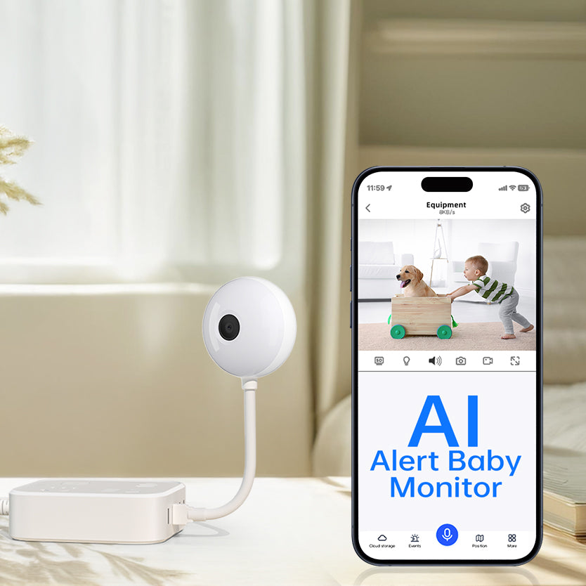 2K Video Lollipop Shape WiFi Baby Monitor Pet Cam Electronics dealsniper-net