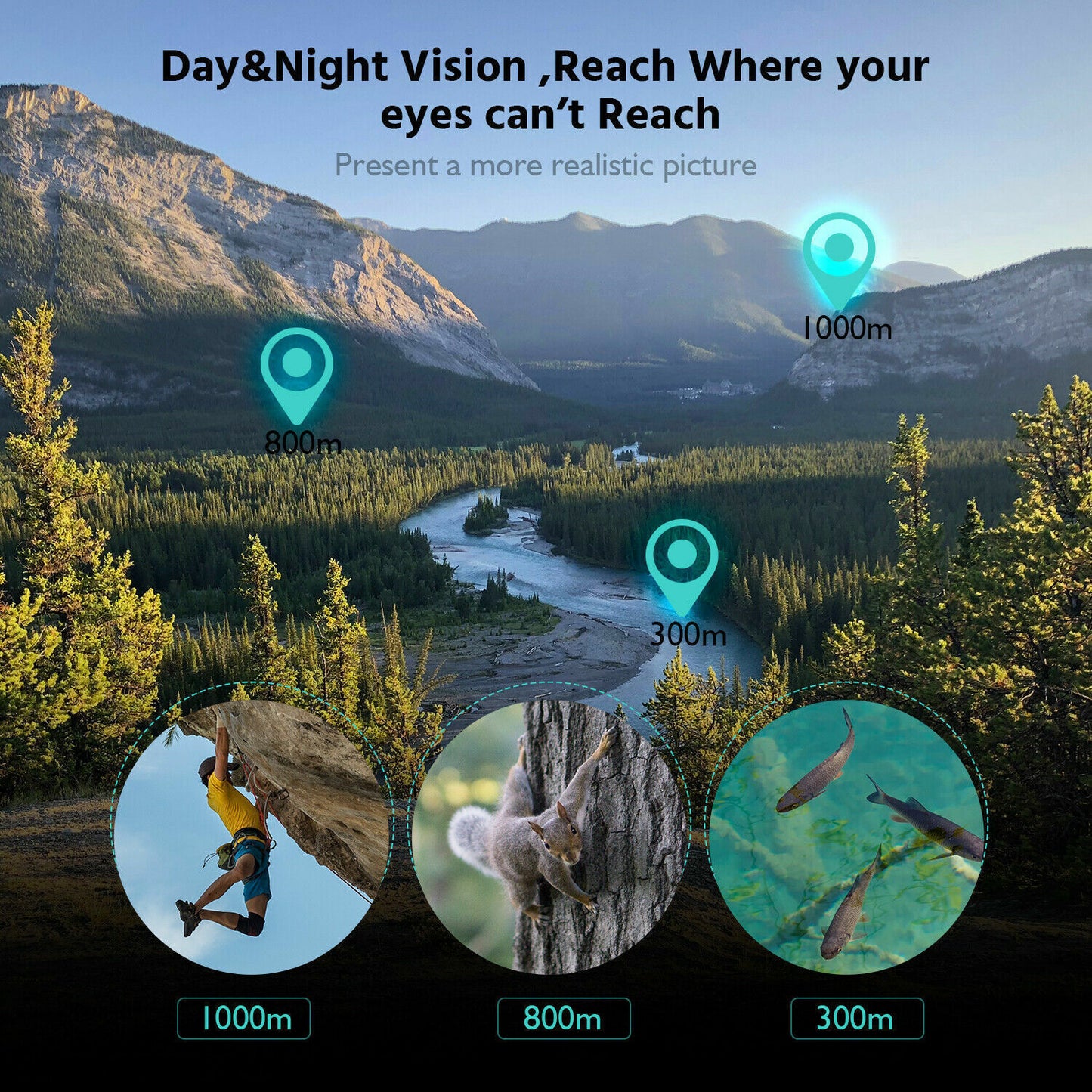 40x60 Day Night Vision HD Optical Monocular Hunting Camping Outdoor DealSniper.net
