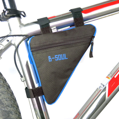 Saddle bag riding bicycle mountain bike bag triangle tool kit upper tube Outdoor dealsniper-net Blue