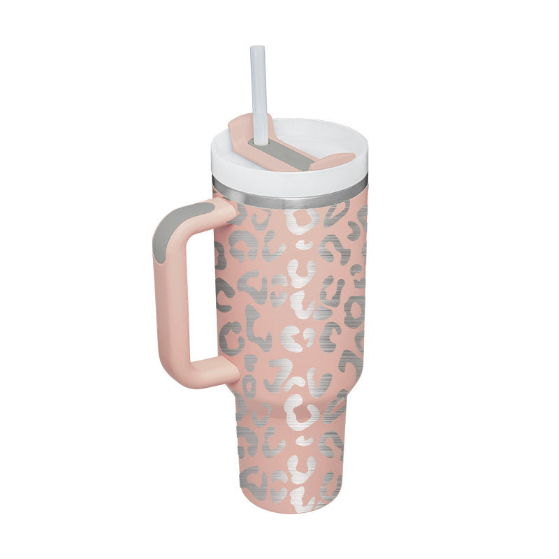 Valentines Day Gift Thermal Mug 40oz Straw Coffee Insulation Cup