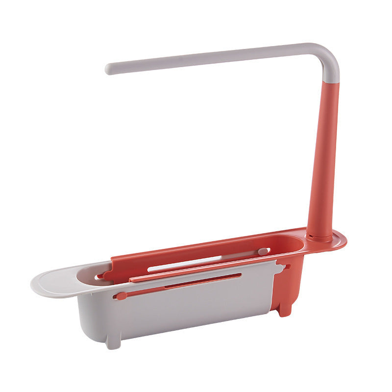 Kitchen Multifunctional Sink Shelf Rag Rack Kitchen dealsniper-net Red