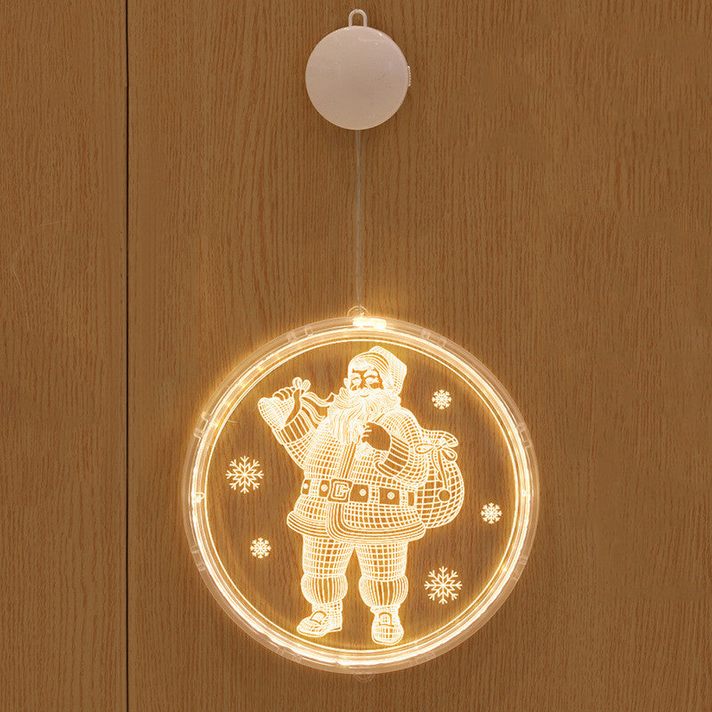 Christmas Led Small Decorative Lanterns In Rooms Holidays dealsniper-net Santa Claus 16cm