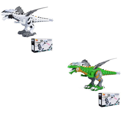 Intelligent Robot Toy Dinosaur Kids dealsniper-net Green and White