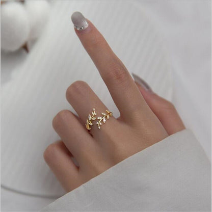 Branch Ring For Woman Fashion Spring Summer Jewelry Jewelry dealsniper-net Gold