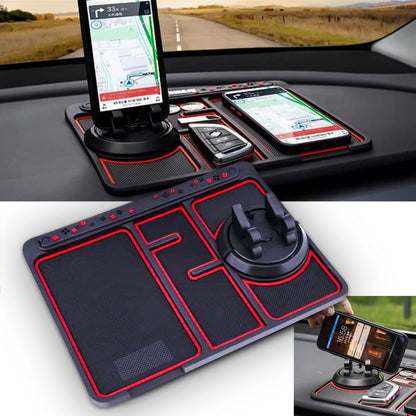 Non-Slip Car Phone Pad For 4-in-1 Car Parking Number Card Anti-Slip Mat Auto Phone Holder Sticky Anti Slide Dash Phone Mount Gadgets dealsniper-net