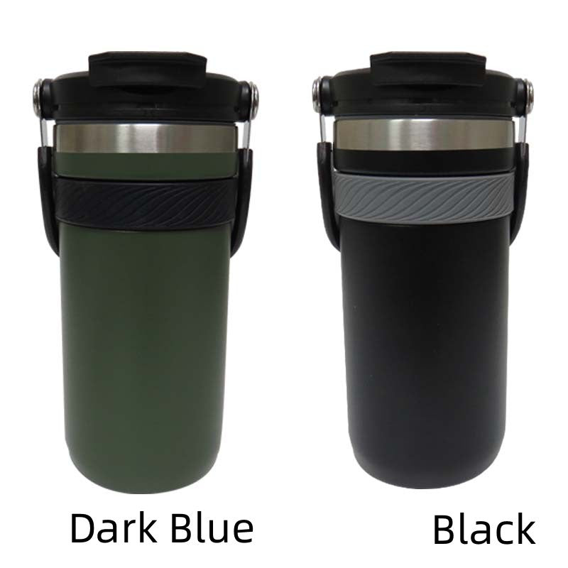 304 Stainless Steel Vacuum Cup With Double Drinking Mouth Design Kitchen DealSniper.net