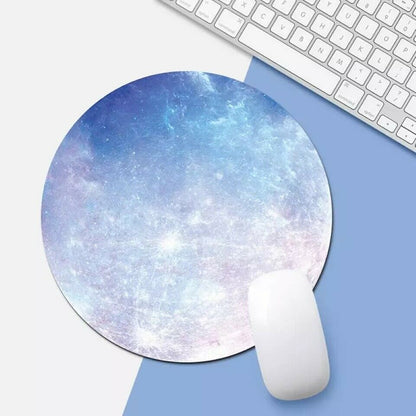 Space Round Mouse Pad PC Gaming Non Slip Mice Mat For Laptop Notebook Computer Gaming Mouse Pad Gadgets dealsniper-net Mercury