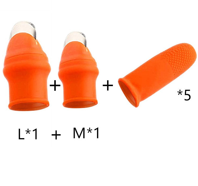 Silicone Thumb Knife Finger Protector Gears Cutting Garden DealSniper.net Set C