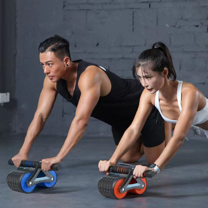 Double Wheel Abdominal Exerciser Women Men Automatic Rebound Sports DealSniper.net
