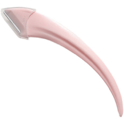 Eyebrow Trimming Knife With Comb Curved Moon Small Beauty Supplies Gadgets Beauty dealsniper-net Pink Eyebrow knife