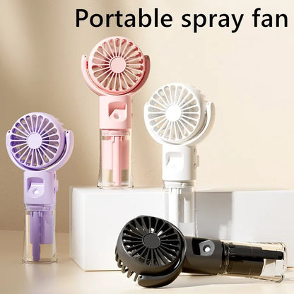Portable Handheld Spray Fan 4-Speed Water Spray Mist Electronics Gym From House