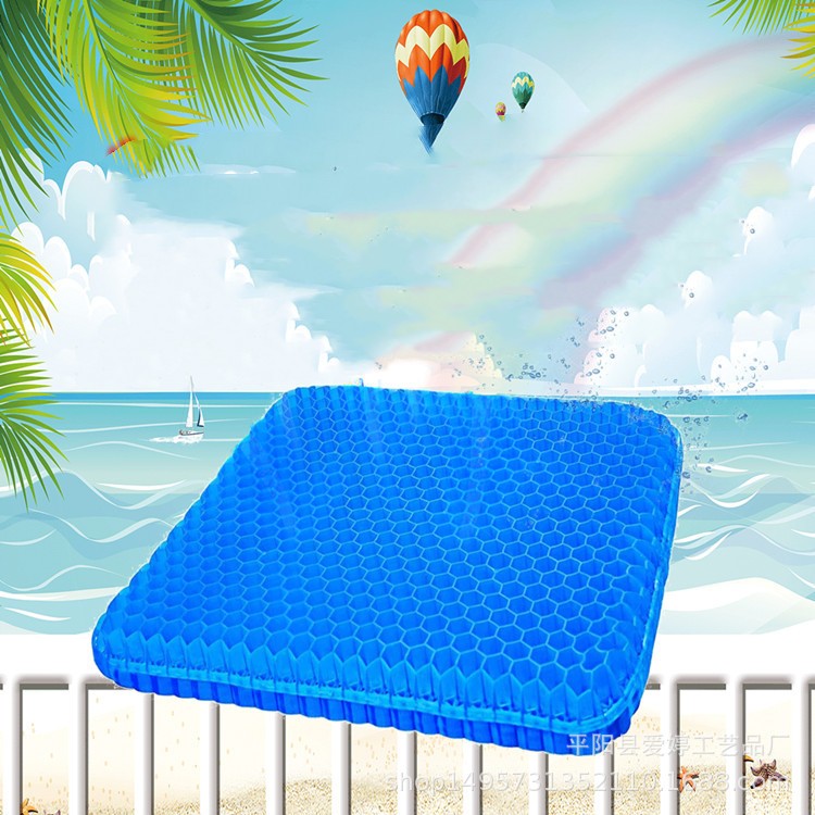 Summer Gel Seat Cushion Breathable Honeycomb Design For Pressure Relief