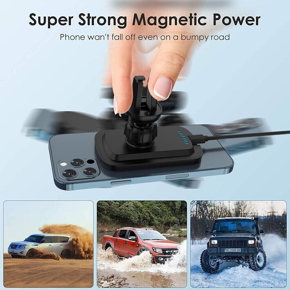 Magnetic Wireless Chargers Car Air Vent Stand Phone Holder Mini QI Fast Charging Station For Phone Vehicle dealsniper-net