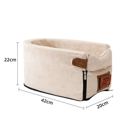 Cat Safety Seat Center Control Nest Pets dealsniper-net Oval beige 22x42x20cm