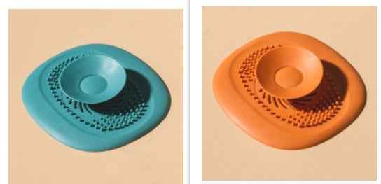 Bathroom Washbasin Drain Hair Catcher Kitchen Sewer Nausea Kitchen dealsniper-net Orange and Green 1PC