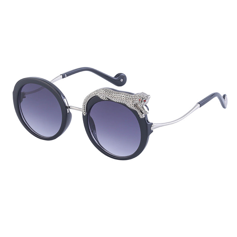 New Anti-Blue Light Glasses For Women Sunglasses Trendy Women Gym From House C3t black silver double Gray