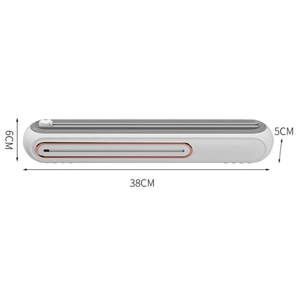 Creative Can Hang Magnetic Cling Film Cutter For Home Kitchen Kitchen dealsniper-net White