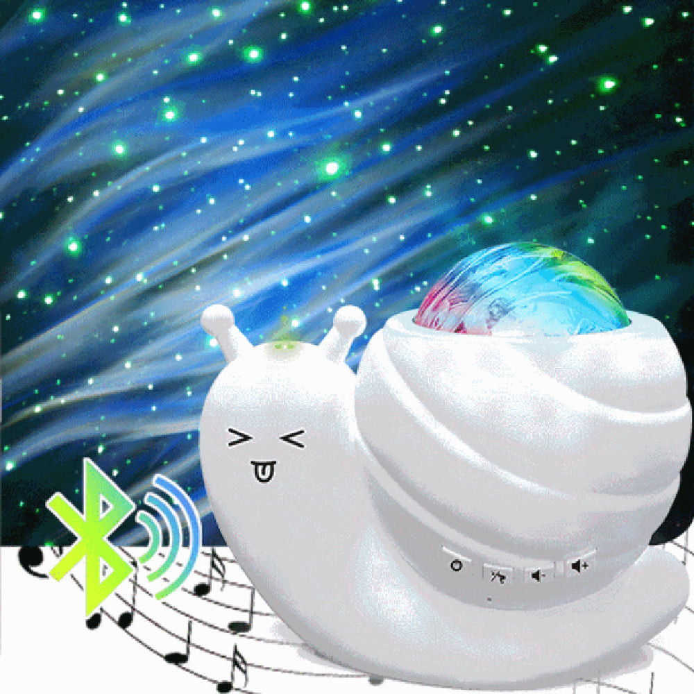 New Snail Starry Sky Projection Lamp Projector Gadgets Gym From House White Basic Model