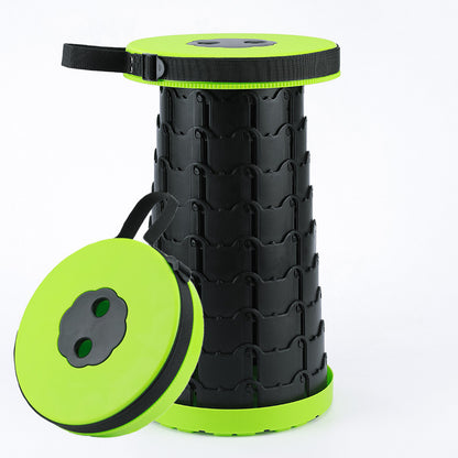 Children's Rainbow Folding Stool Portable Retractable Chair Kids dealsniper-net Adult Style Green