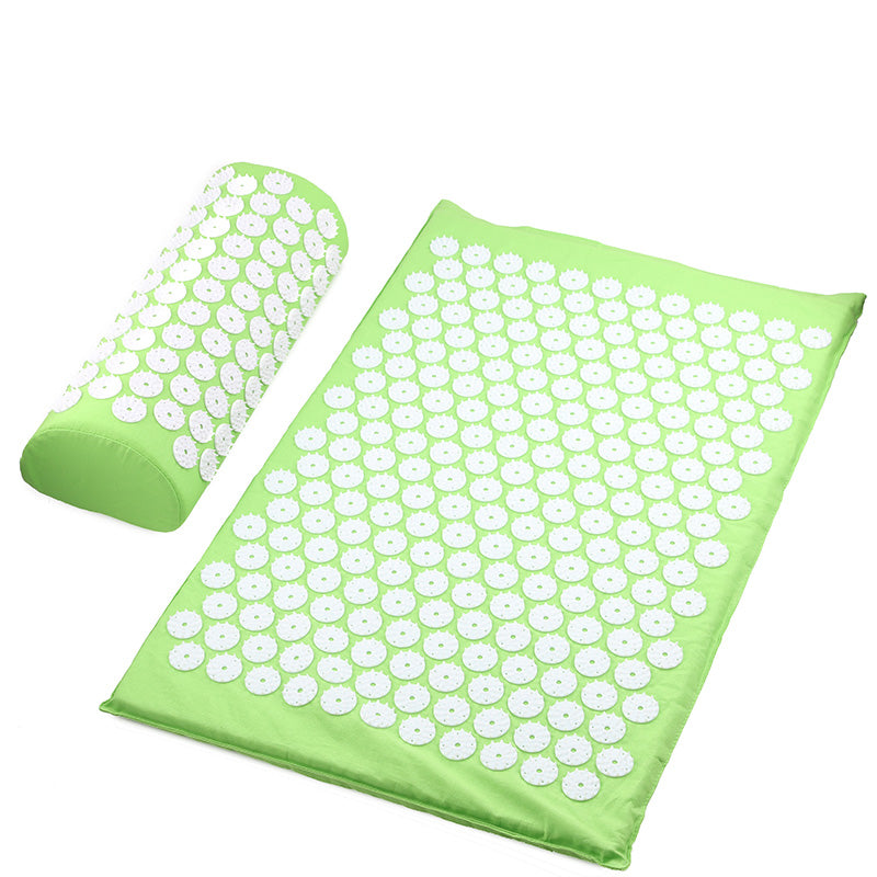 Fitness Yoga Acupuncture Mat Acupuncture Pillow Storage Bag Sports Gym From House Light Green 2PCS