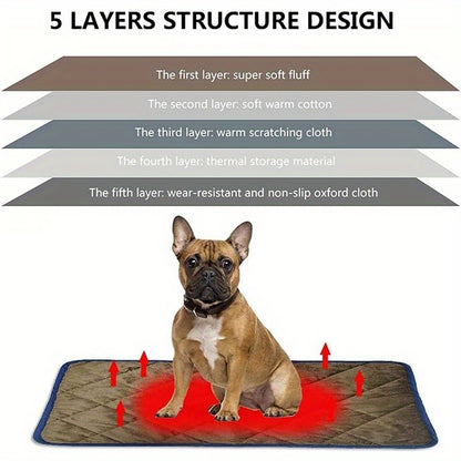 Dog Cat Bed Cat Dog Non-Slip Mat Extra Warm Thermal Pet Pad Pets dealsniper-net