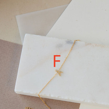 English 26 Letter Bracelet New Ladies With Diamonds Jewelry Gym From House F