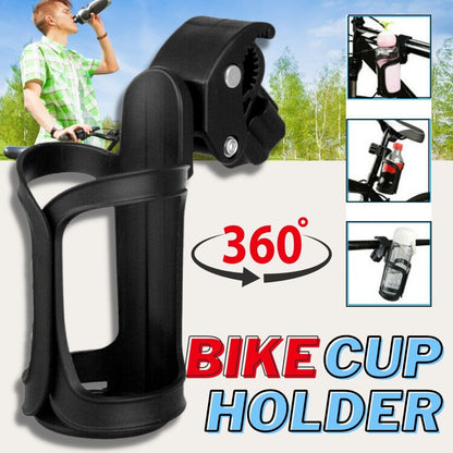Bike Cup Holder Cycling Beverage Water Bottle Cage Mount Drink Bicycle Handlebar Outdoor DealSniper.net