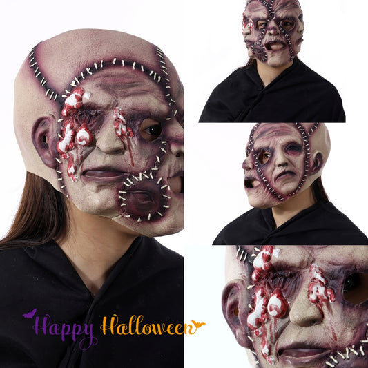 Halloween Three-sided Grimace Horror Mask Cosplay Holidays Gym From House